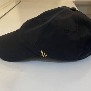 Chord Black Baseball Cap with Small Gold Accent